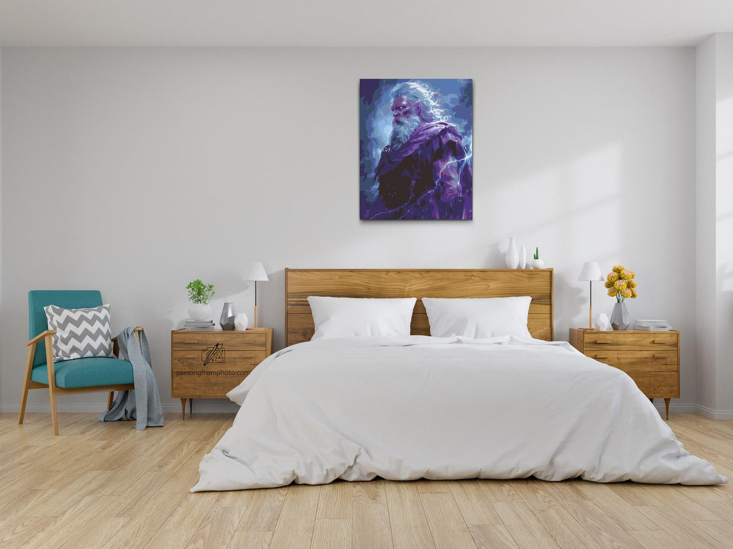 Paint by number - Zeus – Gudernes konge