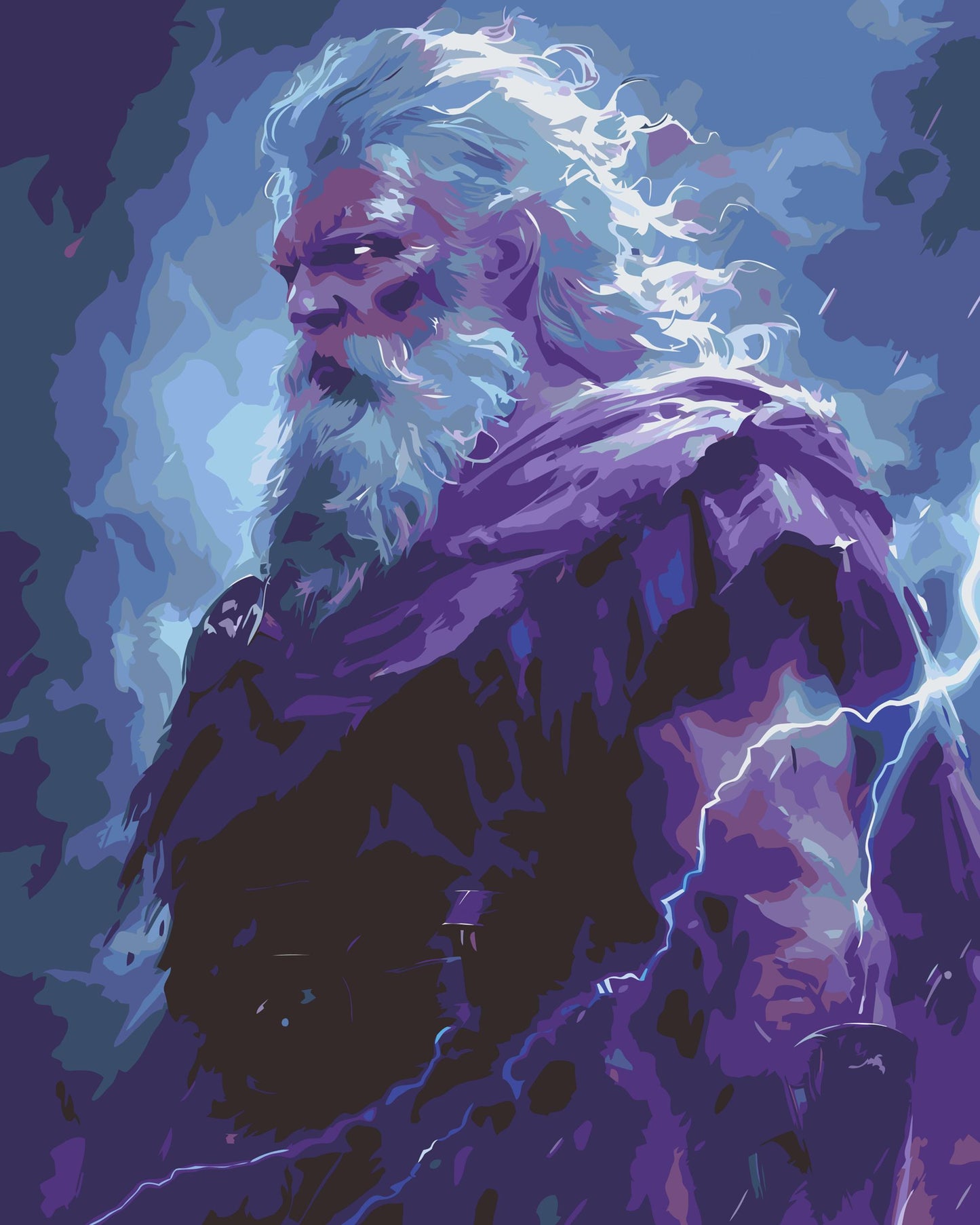 Paint by number - Zeus – Gudernes konge