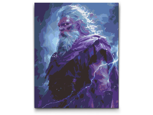 Paint by number - Zeus – Gudernes konge