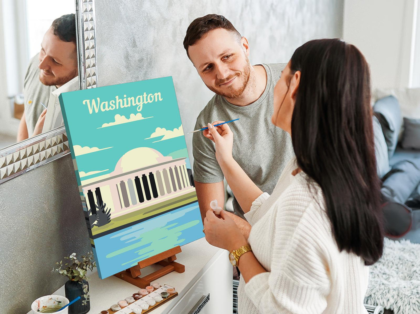 Paint by number - Washington, USA