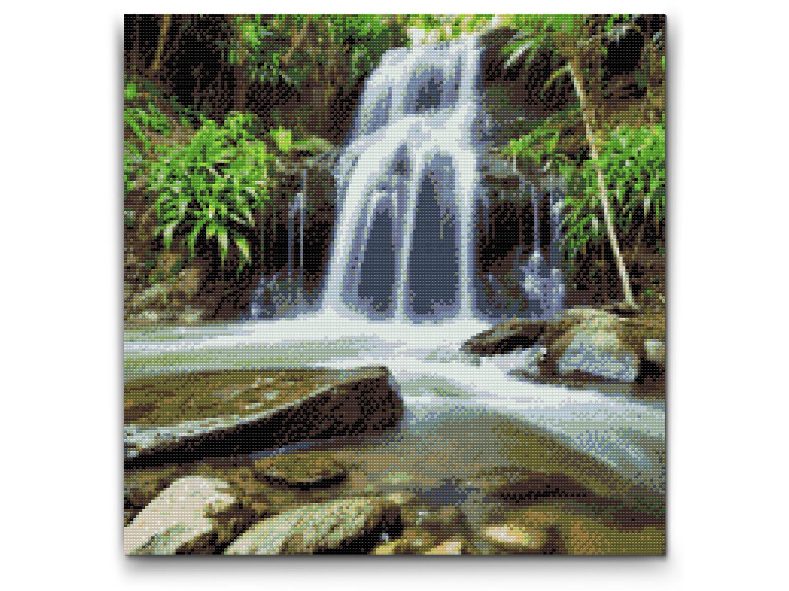 Diamond Paint - Vandfald i naturen 2