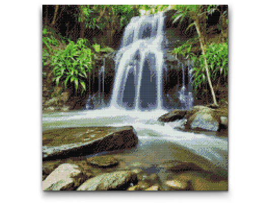 Diamond Paint - Vandfald i naturen 2