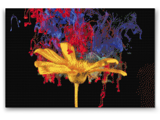 Diamond Paint - Gul blomst