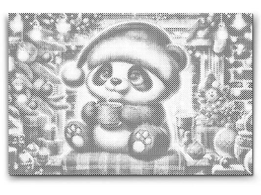 Dotting - Julepanda og en kop kaffe