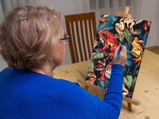 Paint by number - Farverige tudser