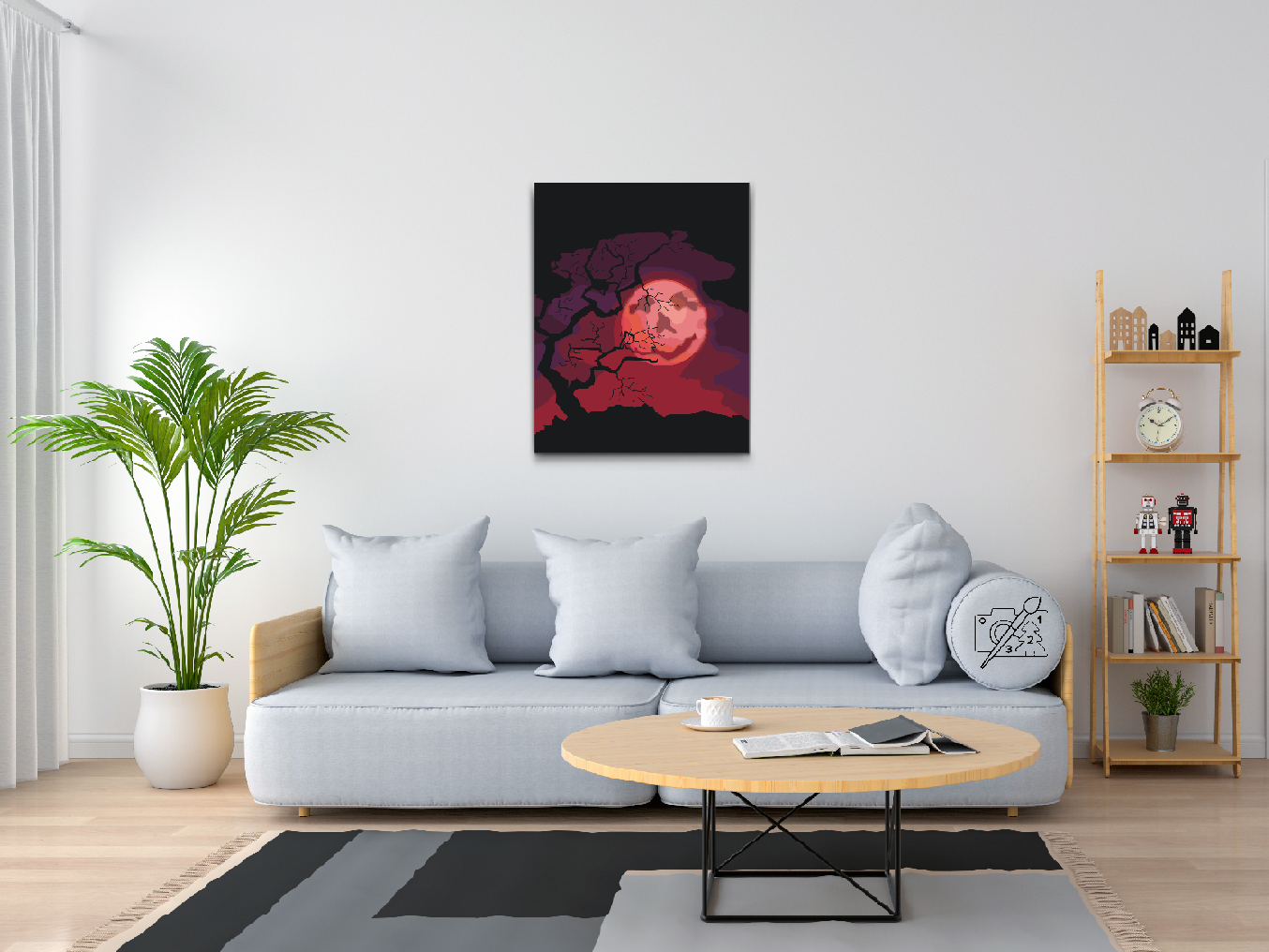 Paint by number - Spooky Moon 2