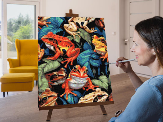 Diamond Paint - Farverige tudser