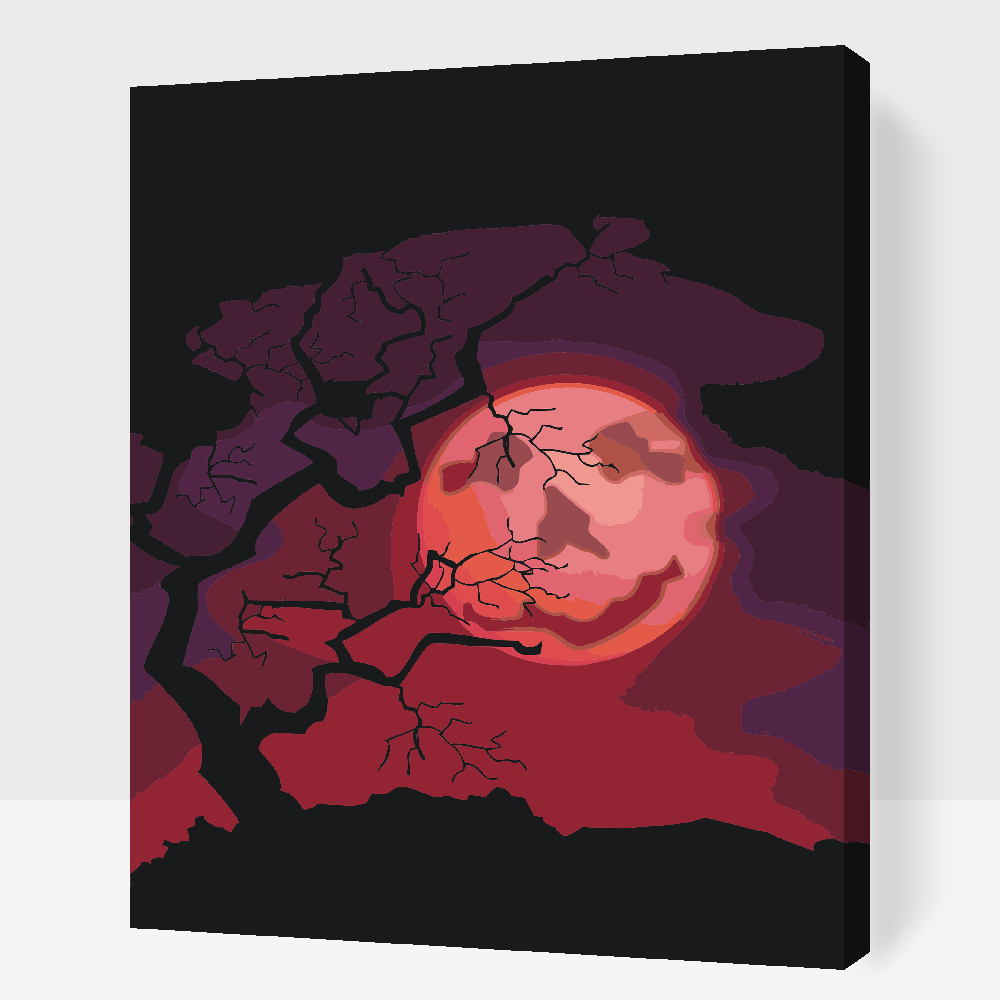 Paint by number - Spooky Moon 2