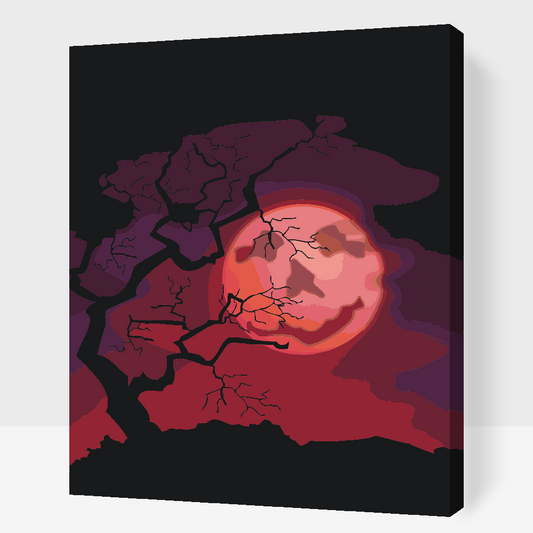 Paint by number - Spooky Moon 2