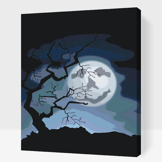 Paint by number - Spooky Moon