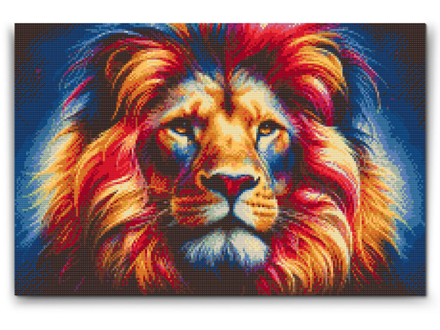 Diamond Paint - Farverig løve 5