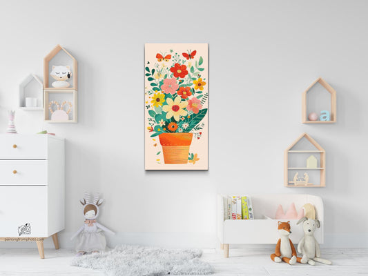Diamond Paint - Forårsblomster i en potte 2