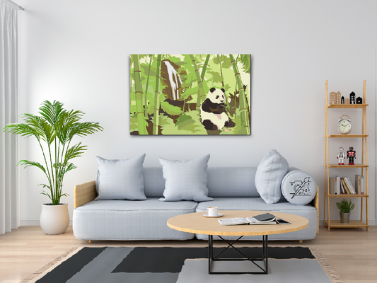 Paint by number - Panda i regnskoven