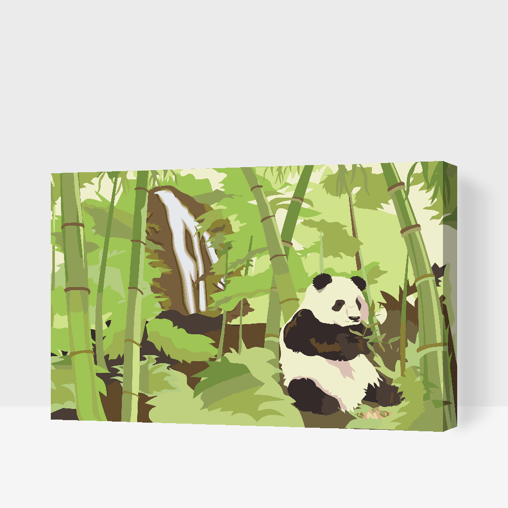 Paint by number - Panda i regnskoven