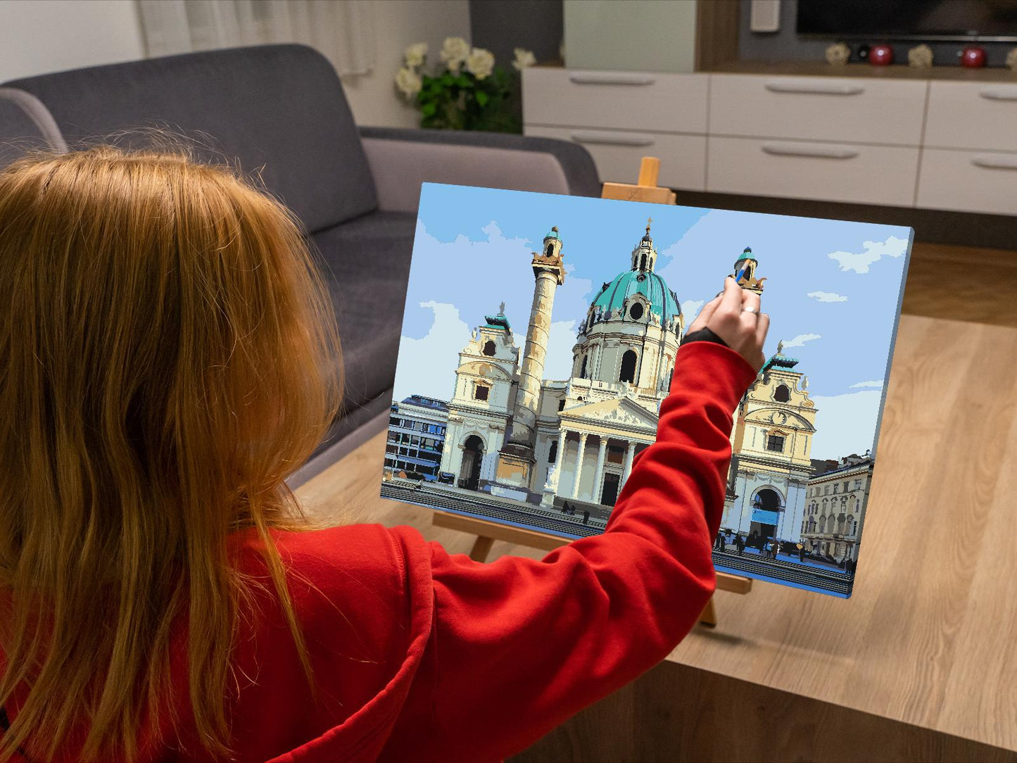 Paint by number - Karlskirche, Wien