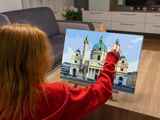 Paint by number - Karlskirche, Wien