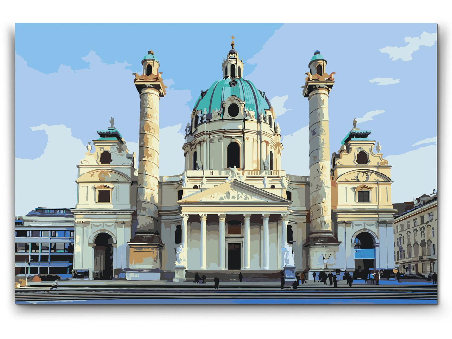 Paint by number - Karlskirche, Wien