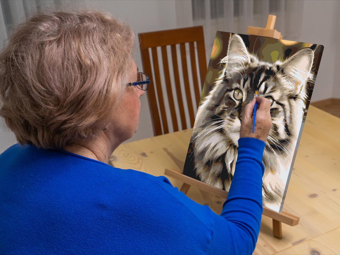 Paint by number - Maine Coon-kat