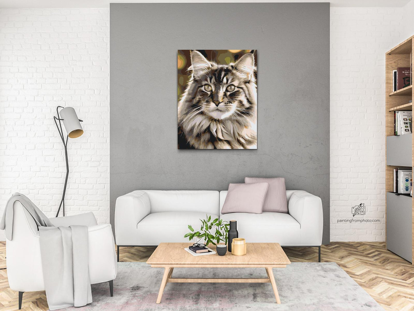 Paint by number - Maine Coon-kat