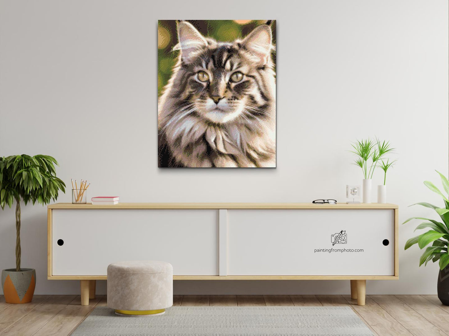 Diamond Paint - Maine Coon-kat