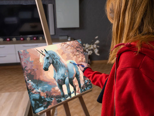 Paint by number - Majestæt enhjørning