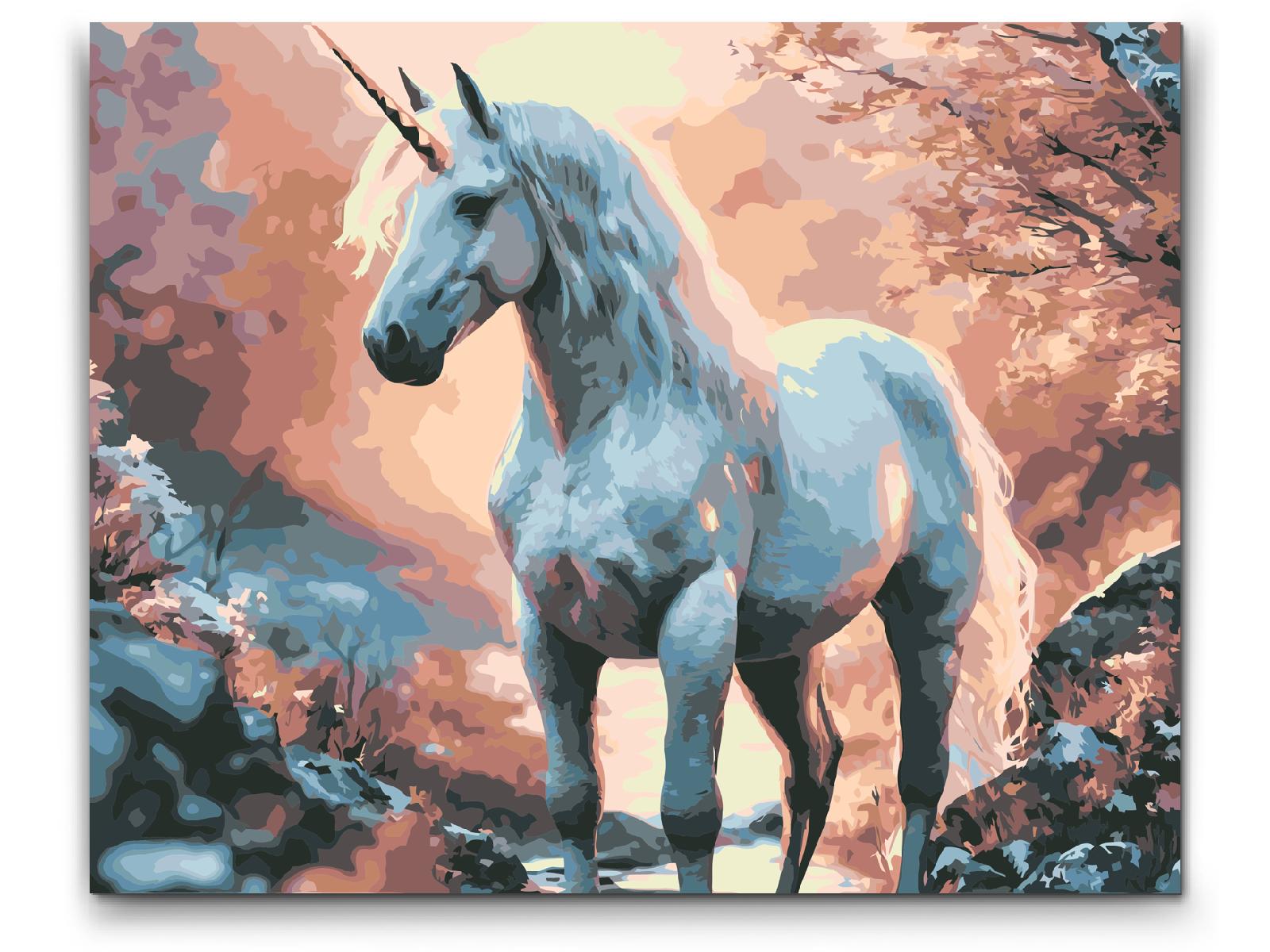 Paint by number - Majestæt enhjørning