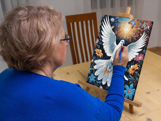 Paint by number - Due blandt blomster