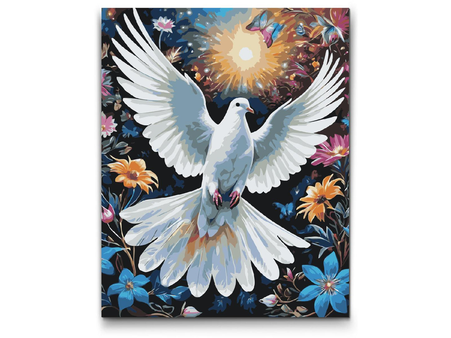 Paint by number - Due blandt blomster