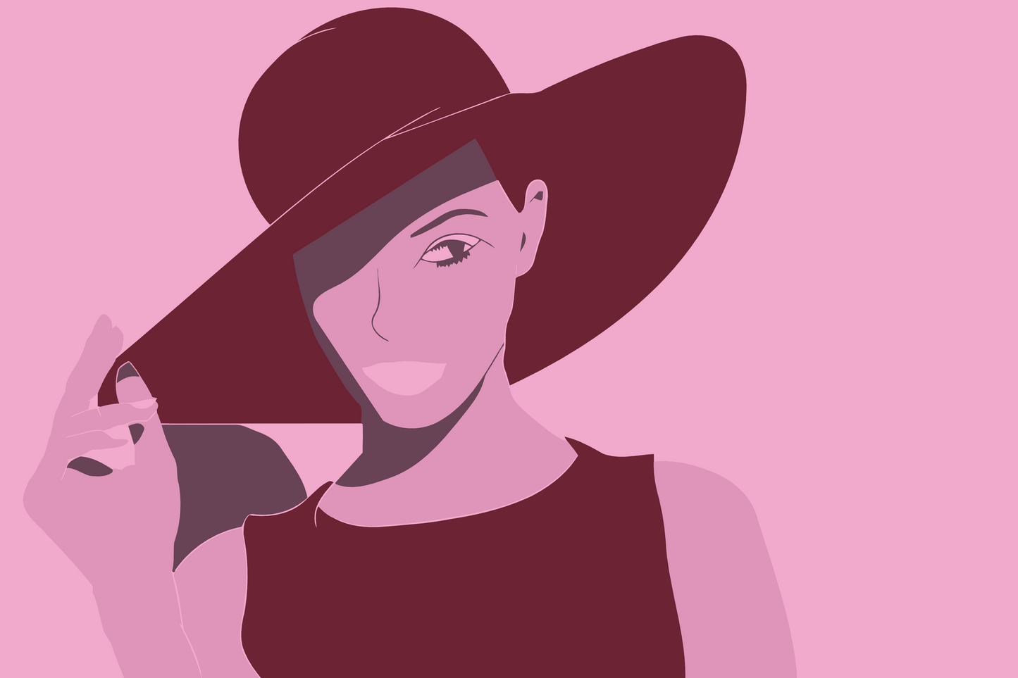 Paint by number - Lilla Hat