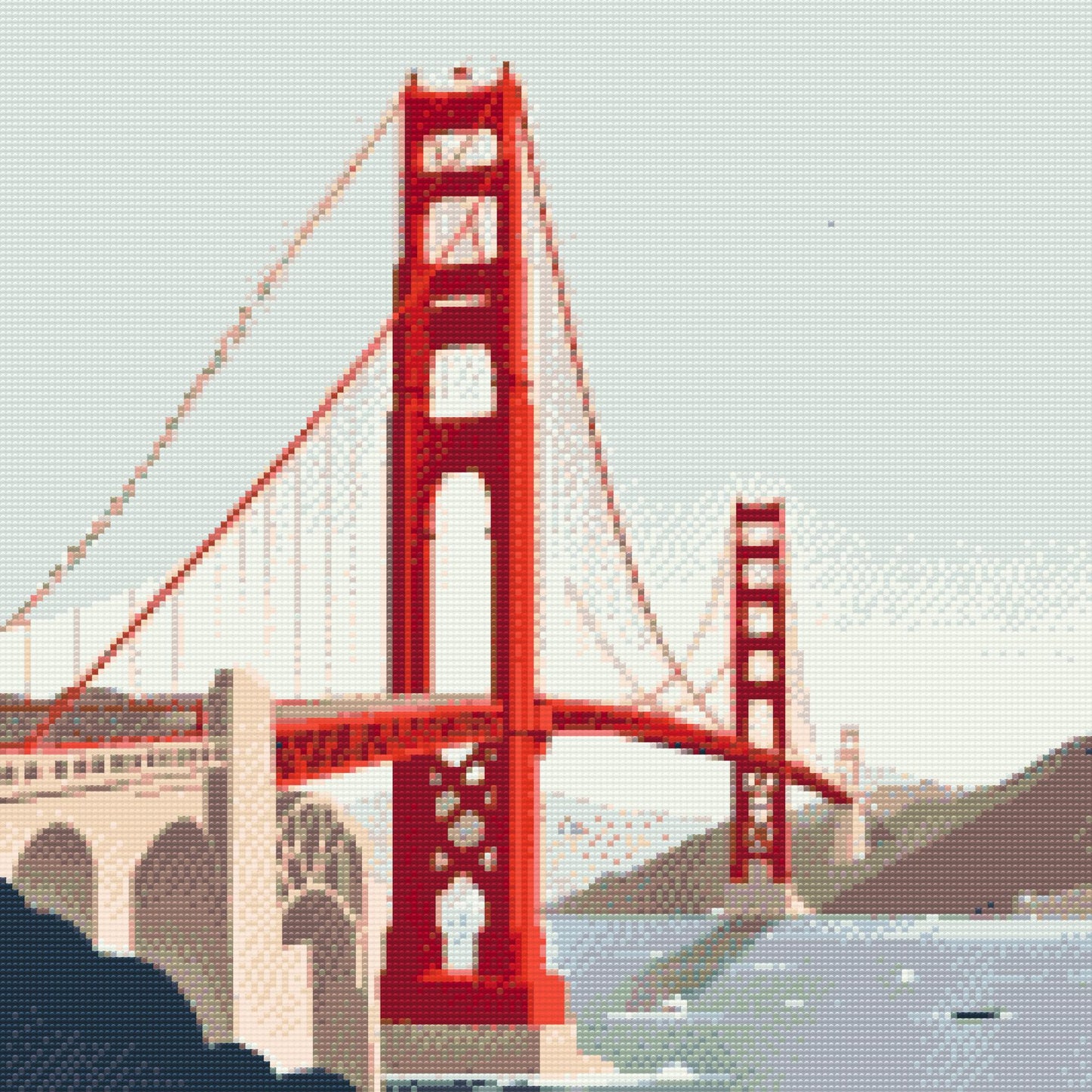 Diamond Paint - Golden Gate-broen