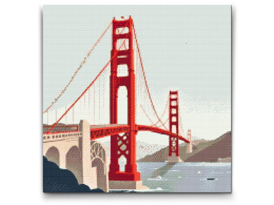 Diamond Paint - Golden Gate-broen
