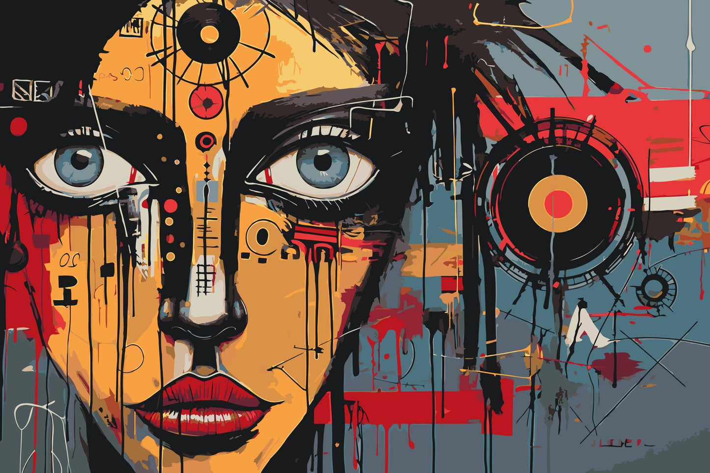 Paint by number - Graffiti-pige