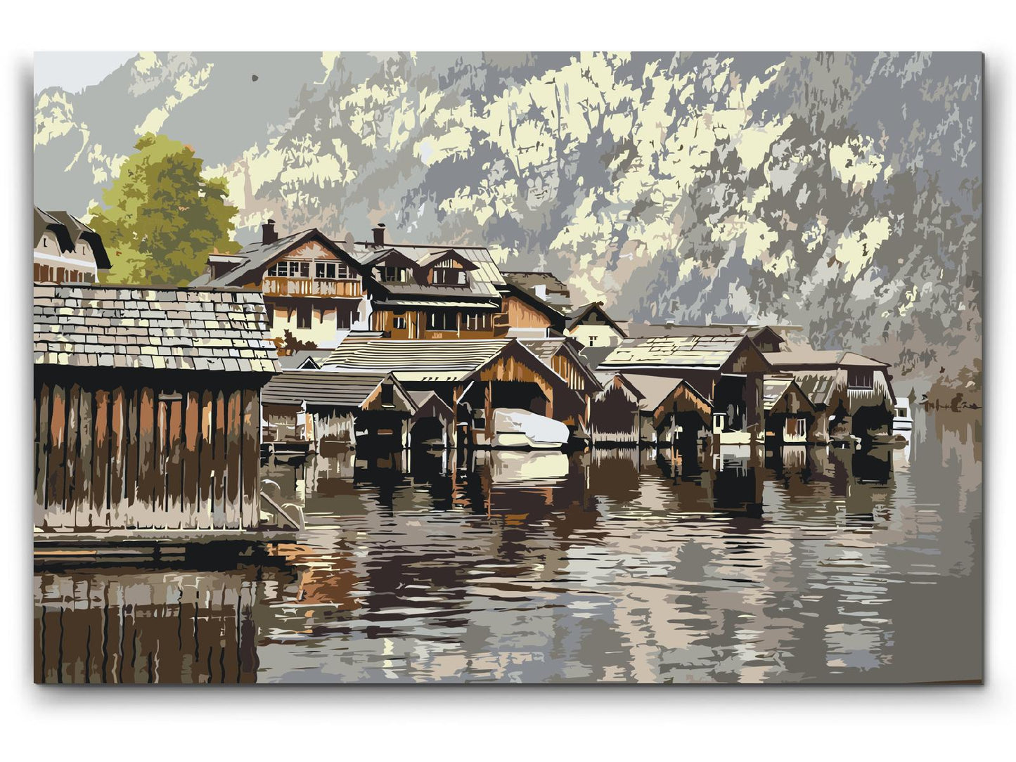 Paint by number - Hallstatt, Østrig