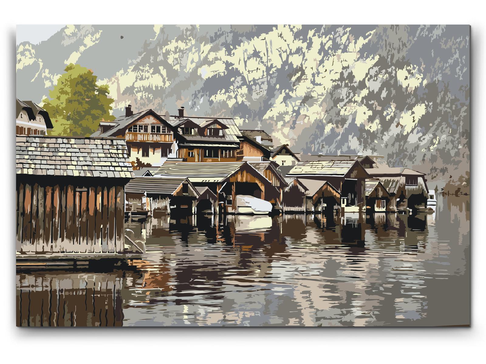 Paint by number - Hallstatt, Østrig