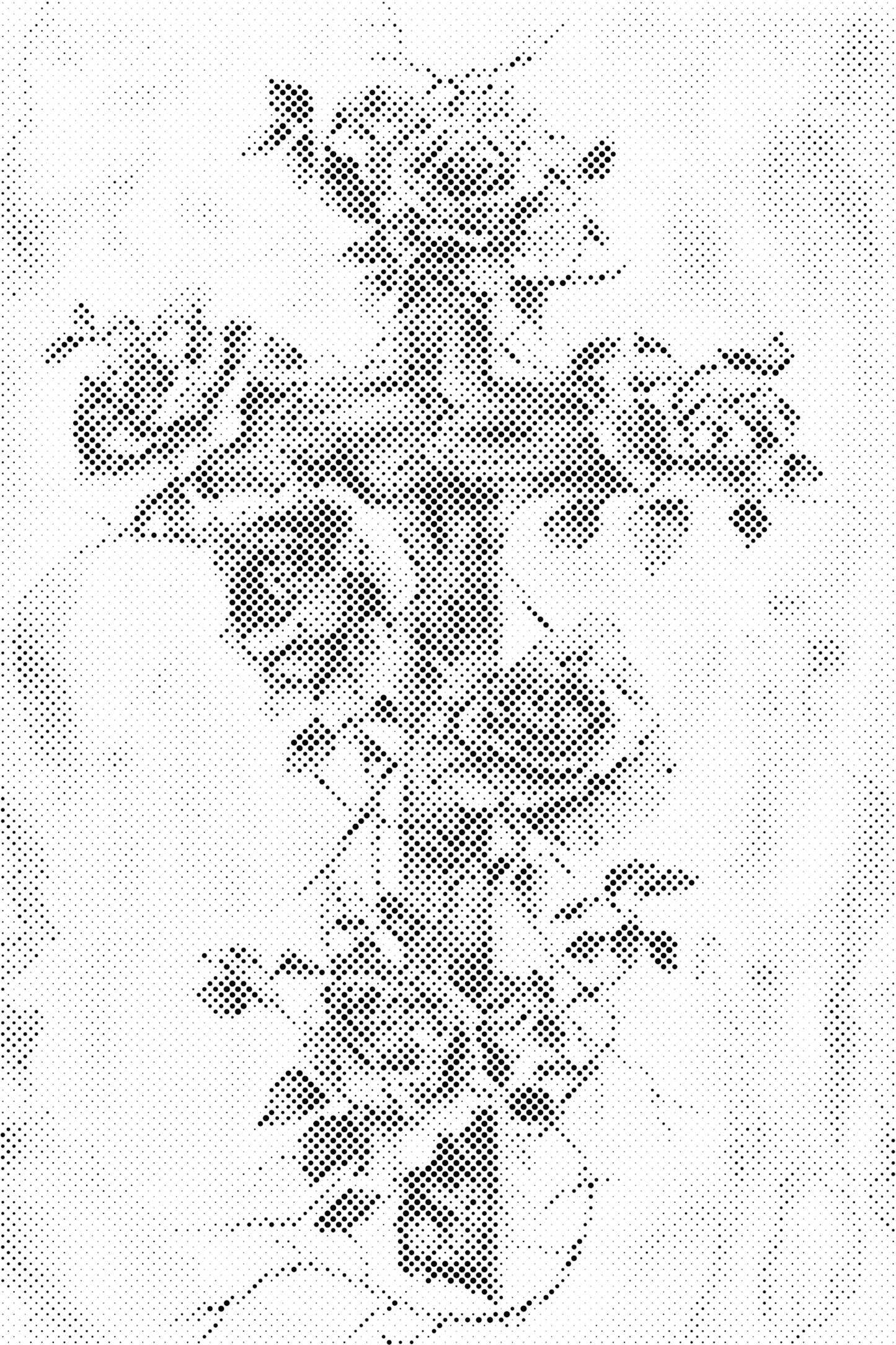 Dotting - Kors med blomster