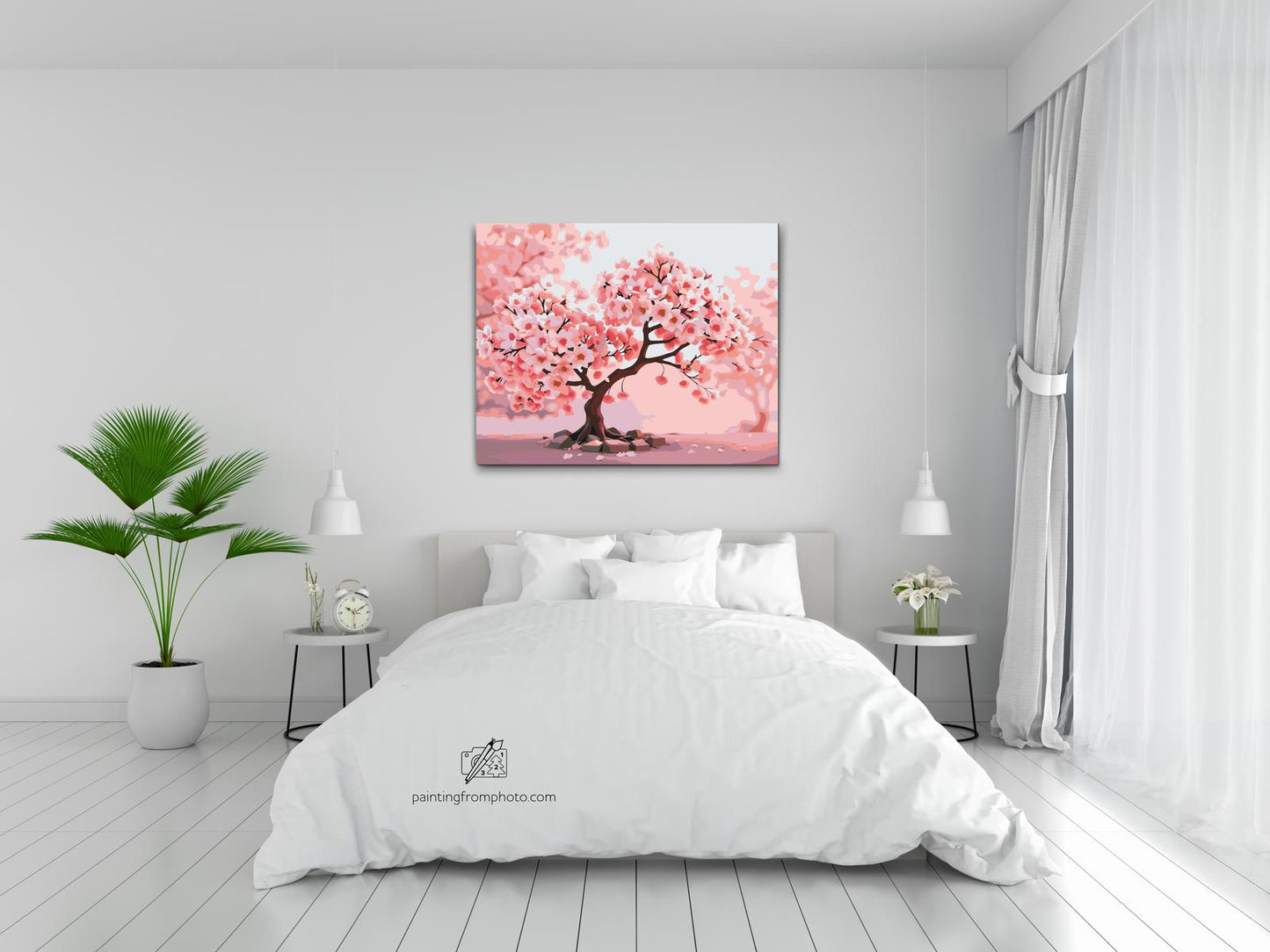 Paint by number - Blomstrende sakura-bonsai