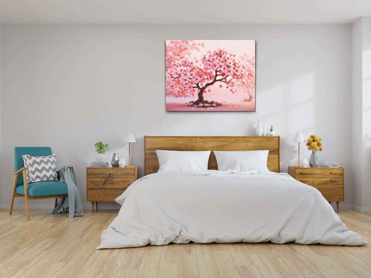 Diamond Paint - Blomstrende sakura-bonsai