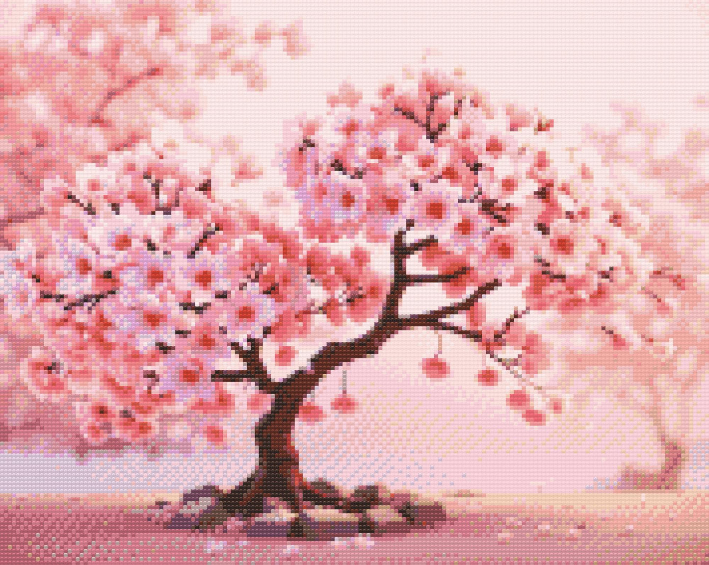 Diamond Paint - Blomstrende sakura-bonsai
