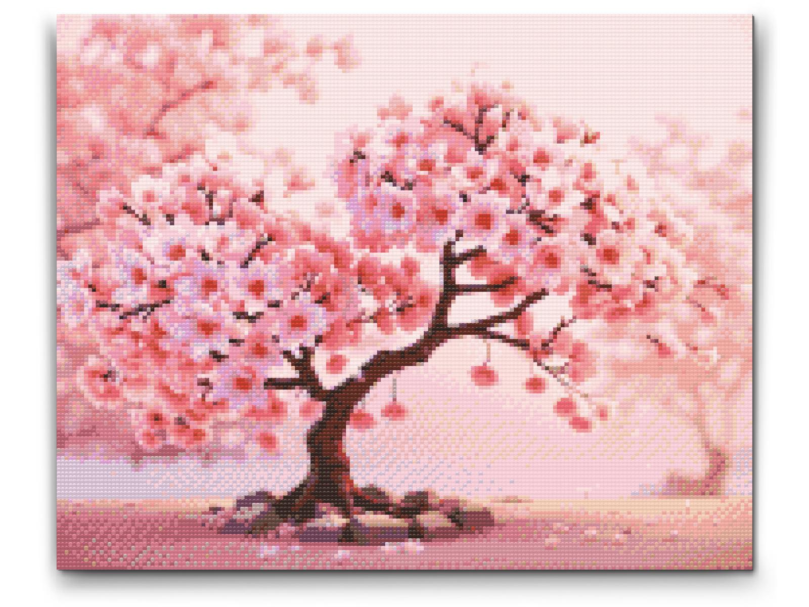 Diamond Paint - Blomstrende sakura-bonsai