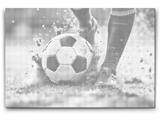 Dotting - Nærbillede af en fodboldbold