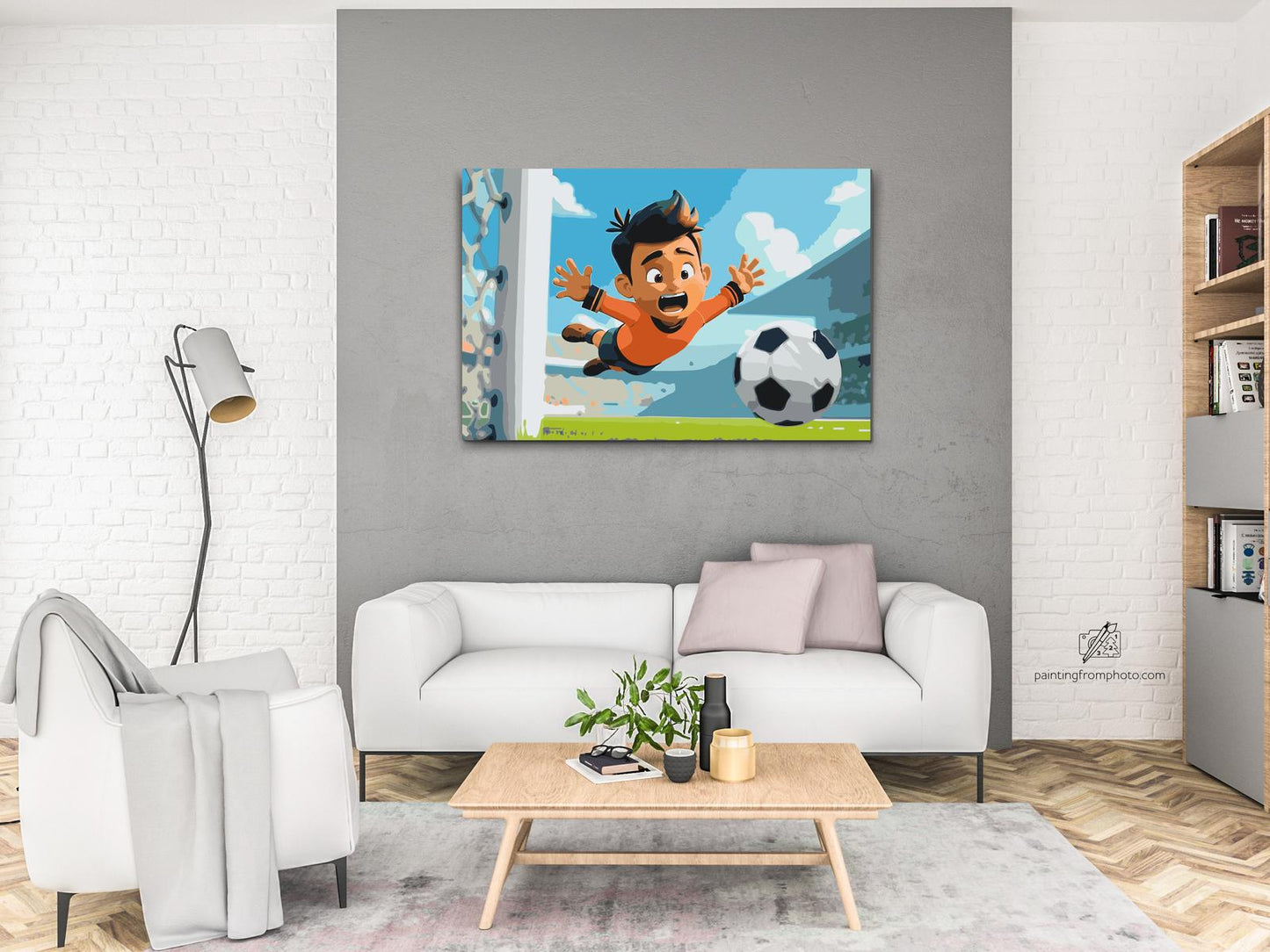 Paint by number - Fodboldmålmand målmand