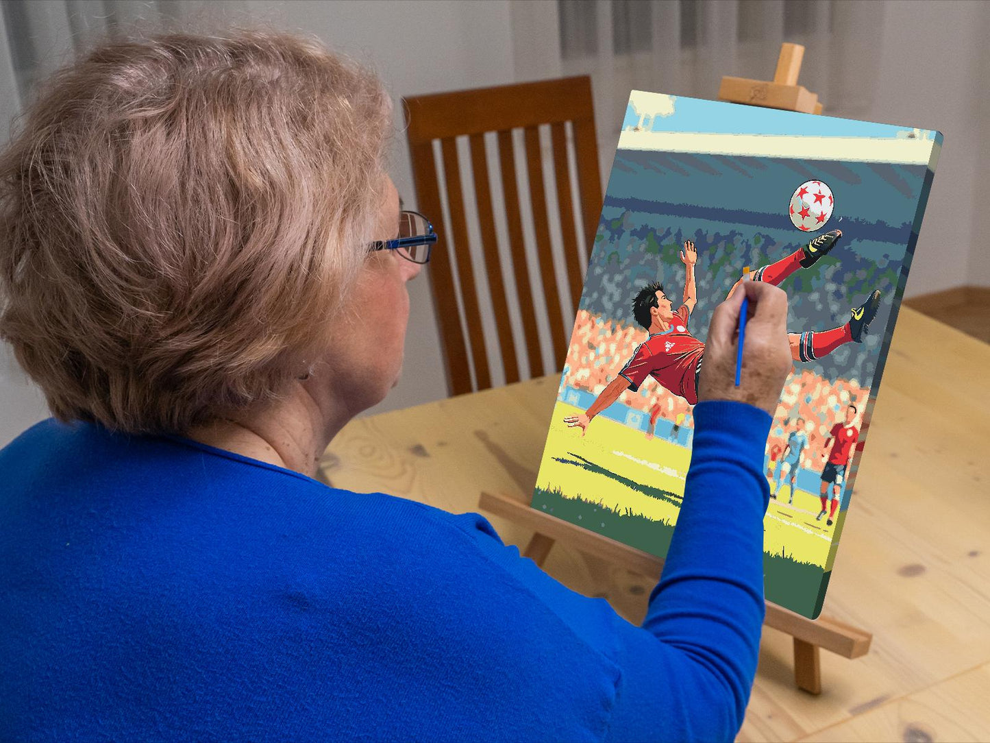 Paint by number - Spark af bolden