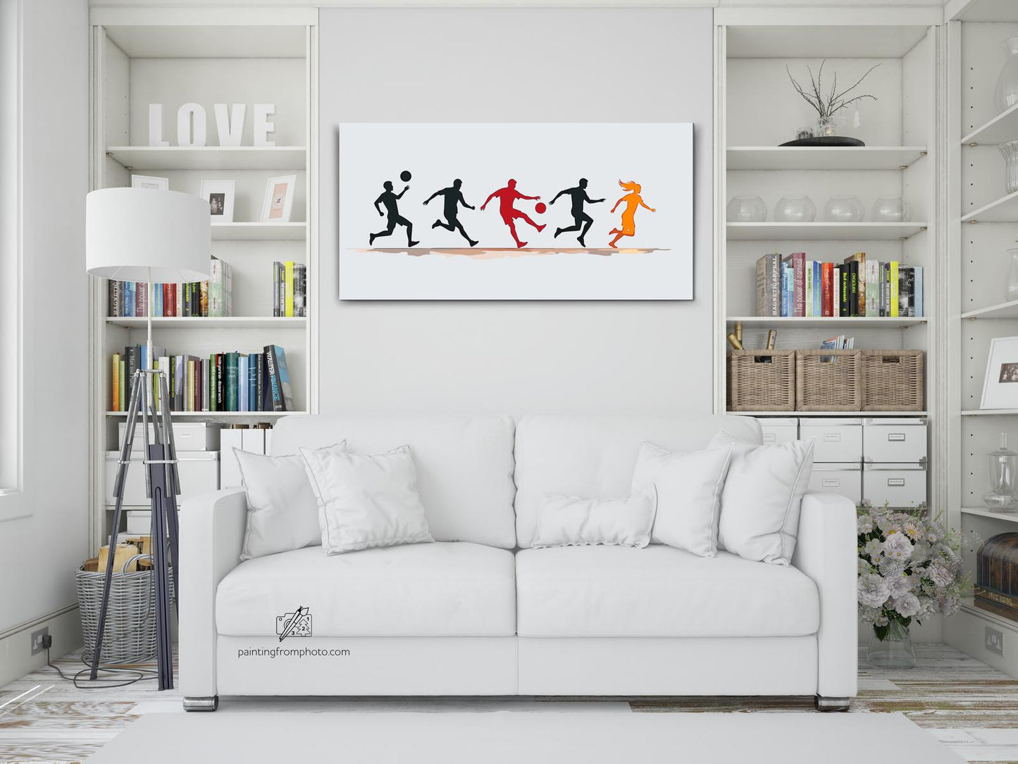 Paint by number - Moderne fodboldplakat