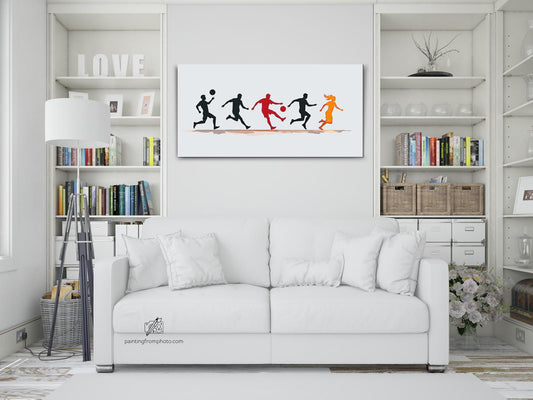 Paint by number - Moderne fodboldplakat