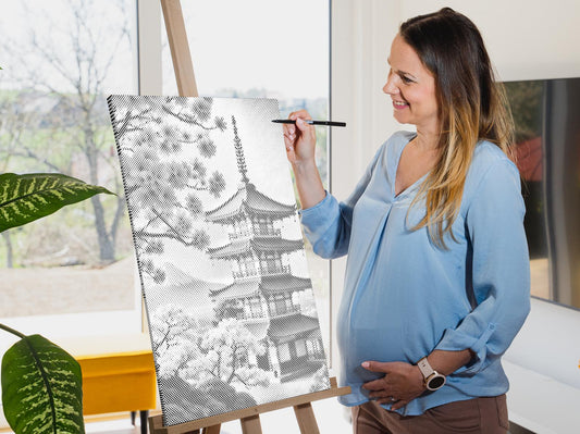 Dotting - Pagode med sakura