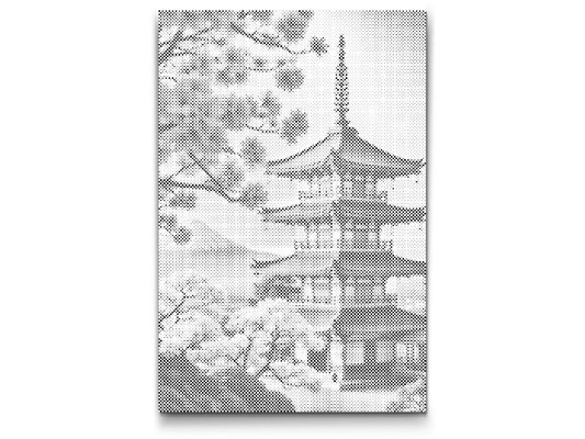 Dotting - Pagode med sakura