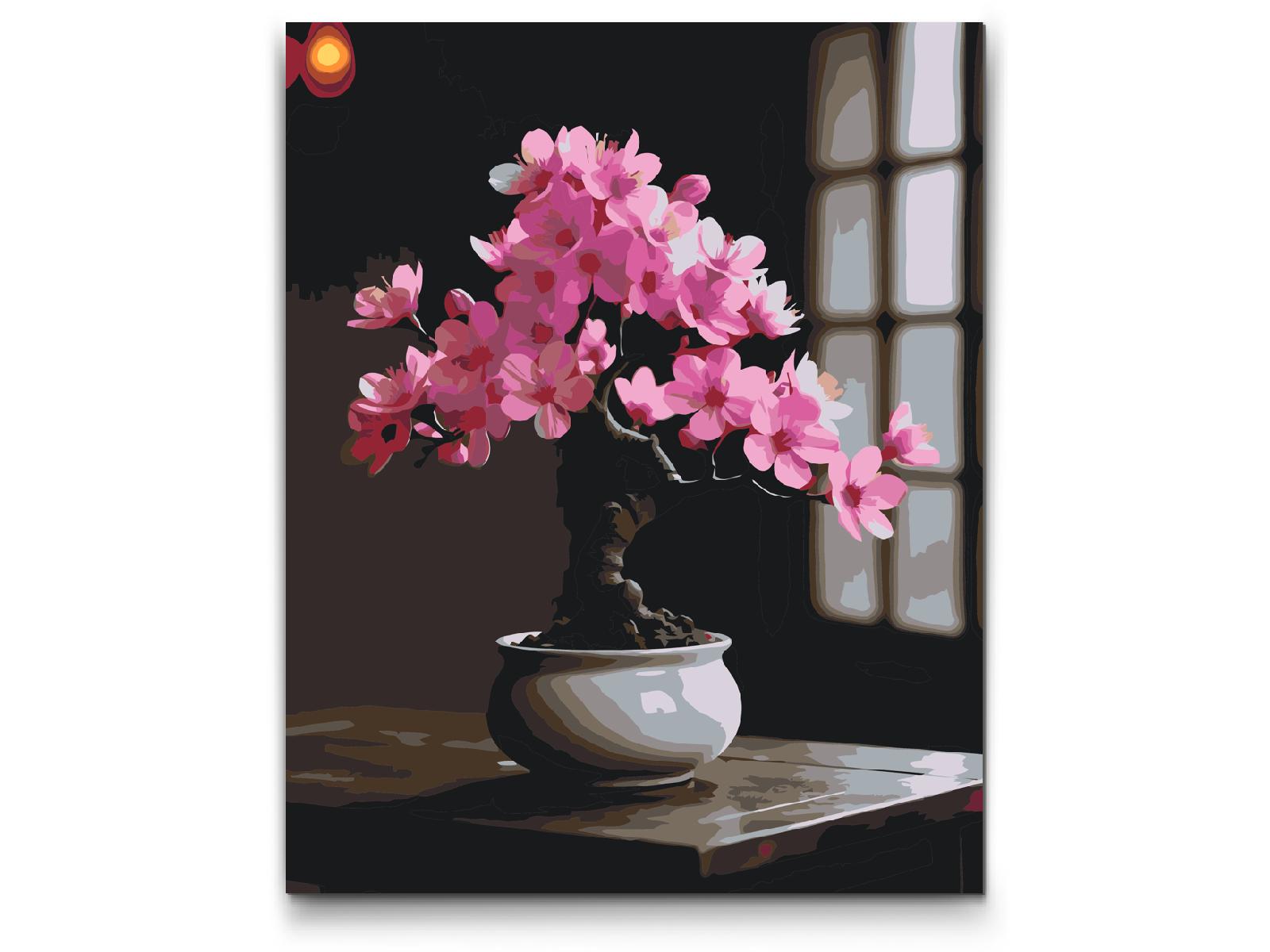 Paint by number - Sakura bonsai