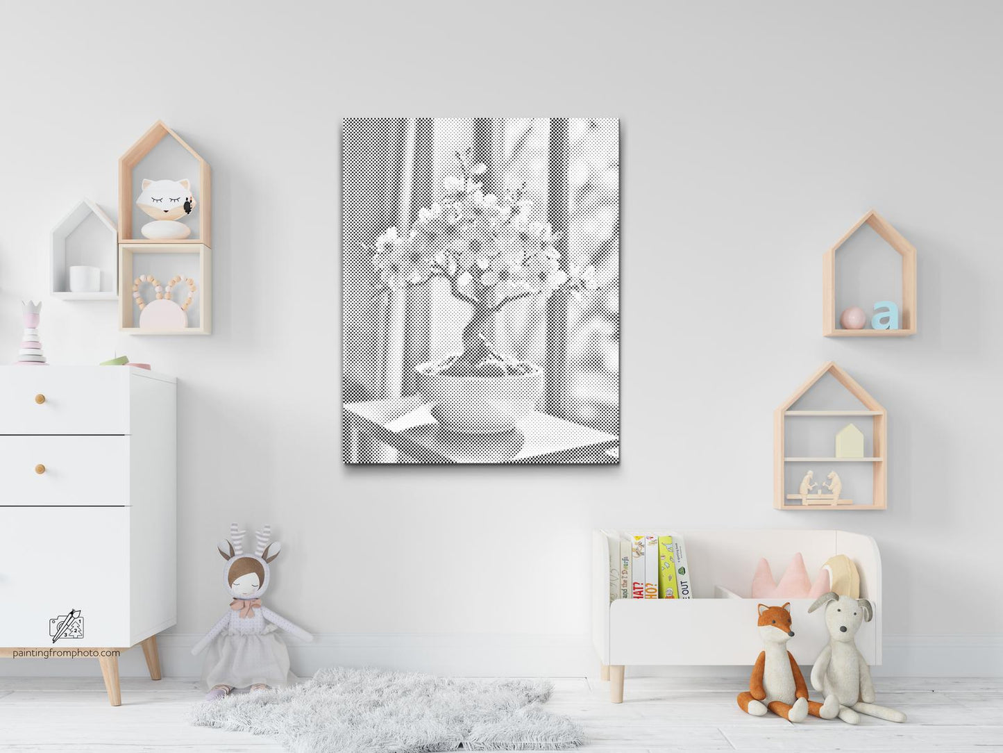Dotting - Sakura bonsai ved vinduet