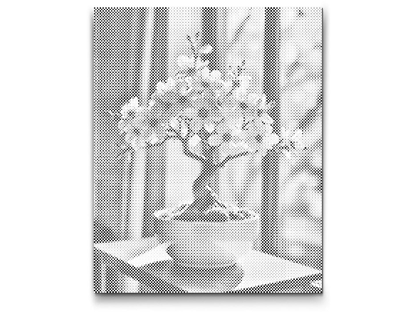 Dotting - Sakura bonsai ved vinduet