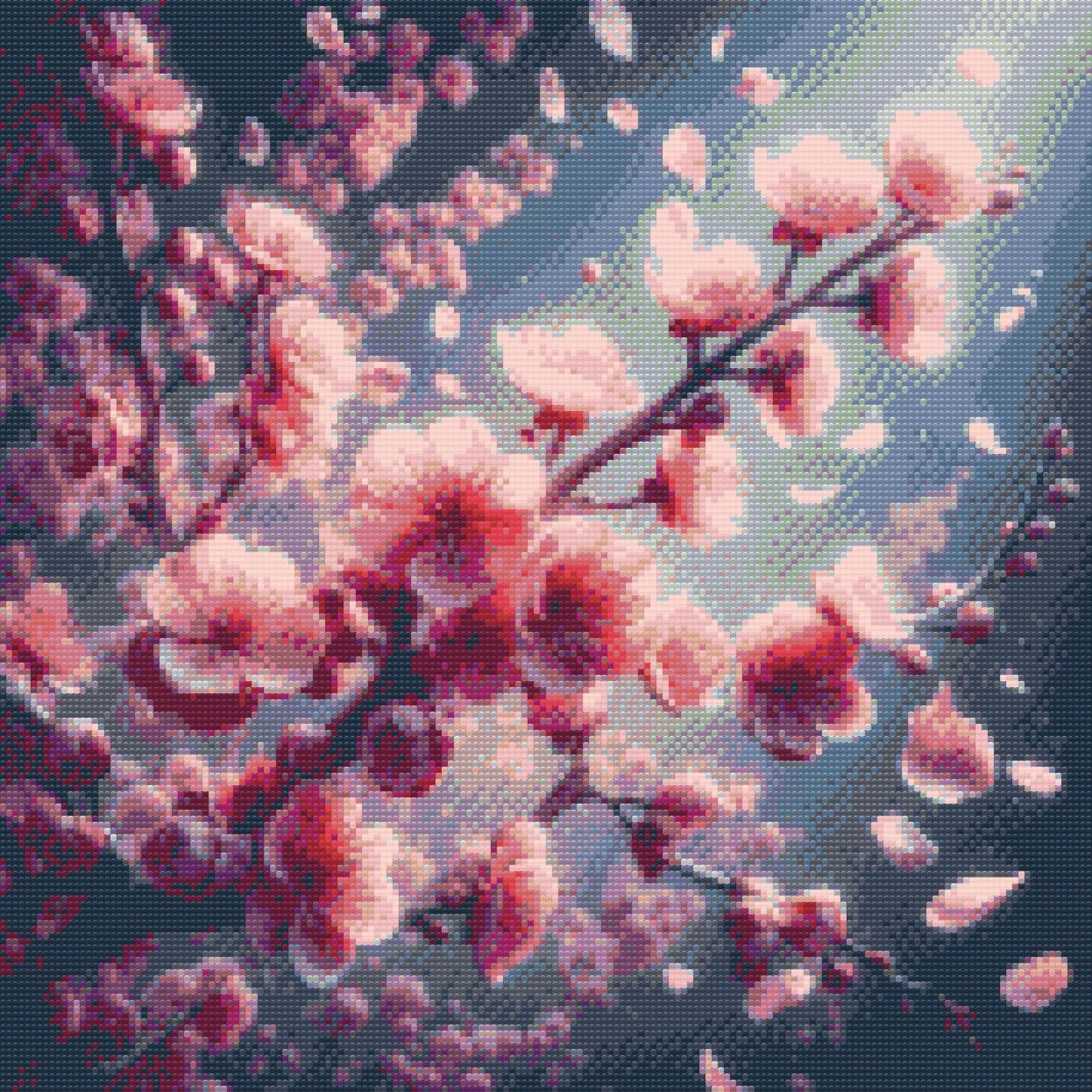 Diamond Paint - Sakura-blomster